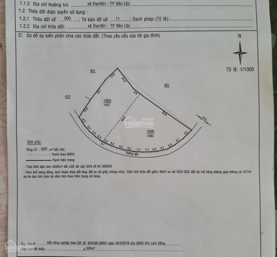 Chính Chủ Bán 3300m2 đất đẹp Lý Thái Tổ, Bảo Lộc đường Xe Hơi Giá Rẻ 1