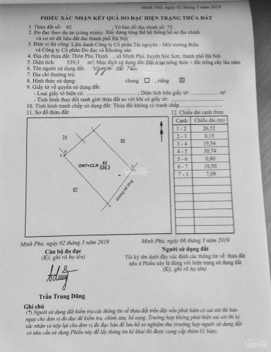 Chính Chủ Bán 540m2 đất Thổ Cư Thôn Phú Thịnh - Xã Minh Phú - Sóc Sơn - Hà Nội 3