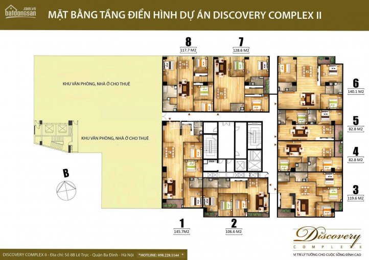 Chính Chủ Bán Căn Hộ 2 - 3 Phòng Ngủ, Discovery Complex 2, 8b Lê Trực (67 Trần Phú) 5