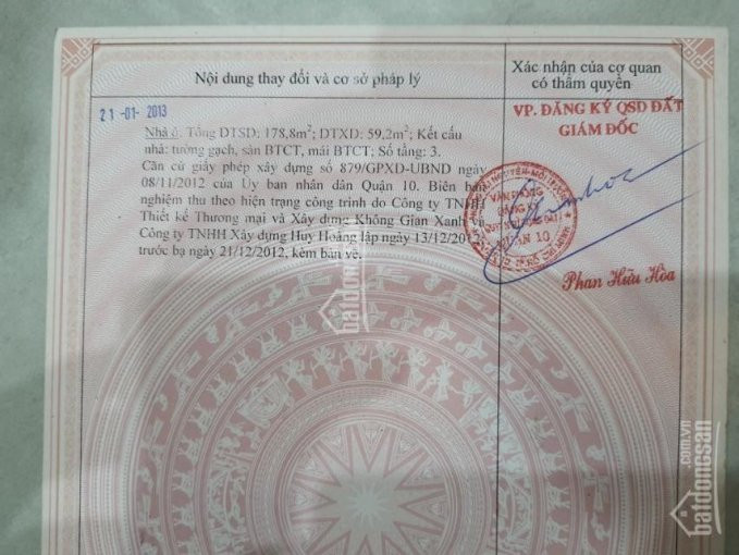 Chính Chủ Bán Nhà Quận 10 đường Tô Hiến Thành Hẻm 133/ Ngay Big C Miền đông Lh: 0902704586 Khải 3