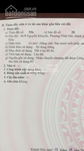 Chính Chủ Bán Nhanh Nhà 60m2, 3 Phòng Ngủ + 2 Wc + Phòng Khách: 2,350 Tỷ (sau Ubnd Phường Vĩnh Hải - đường Phạm Tu) 1