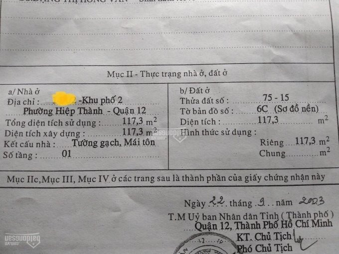 Chính Chủ Bán Nhanh Nhà Cấp 4 Mặt Tiền Nguyễn ảnh Thủ, Hướng Bắc Vị Trí Gần Lê Văn Khương Dt 5x25m, Giá 145 Tỷ 2