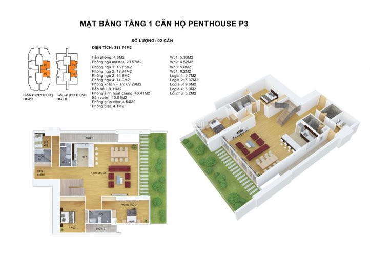 Chủ đầu Tư Mở Bán Căn Hộ 4 Pn & Penthouse Duplex Dự án Discovery Complex 302 Cầu Giấy - 0976875161 3