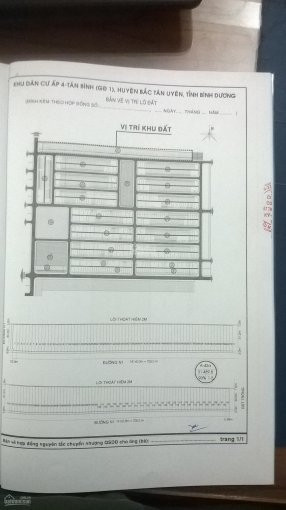 đất Vsip 2 Mở Rộng, Khu A Lô A42 ô 139, Diện Tích 5x38,5=191m2, Thổ Cư 100%, Hợp đồng Becamex 2