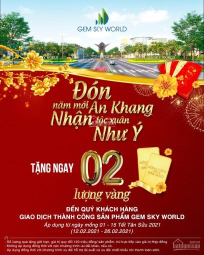 Nhấc Máy Và Gọi Ngay 0937929101Nhận Chiết Khấu Khủng Tết Tân Sửu, Khu đô Thị Gem Sky World 1