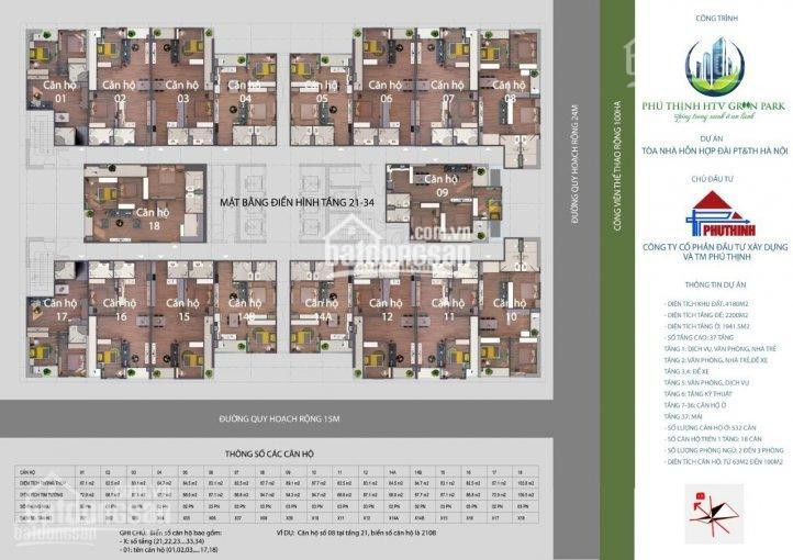 ưu đãi đặc Biệt 30 Suất Mua Căn Hộ Dự án Phú Thịnh Green Park Tặng Ngay 130 Triệu Lh 0968969267 3