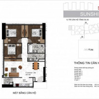 Căn Góc 3pn, Tòa S6 - 08, Tầng đẹp, Nội Thất Cao Cấp ở Sunshine City, Thiết Kế đẹp Giá 38x Tỷ