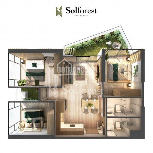 3pn đông Nam Sol Forest View Trực Diện Phố đi Bộ, Tầng đẹp Sở Hữu Chỉ Với 10% Gtch 1