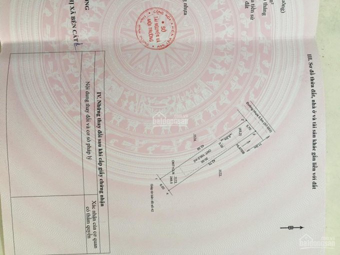 5,7x42=246m2 đường Nhựa An Tây  053 - Bến Cát Có 100m2 Thổ Cư Giá 1ty6-sổ đỏ Lh 0934715777 2