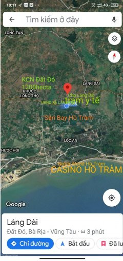 Bán đất Mặt Tiền đường Nhựa 8m ở Sân Bay Hồ Tràm Và Kcn đất đỏ Xã Láng Dài 5km đã Có Shr Tc 1