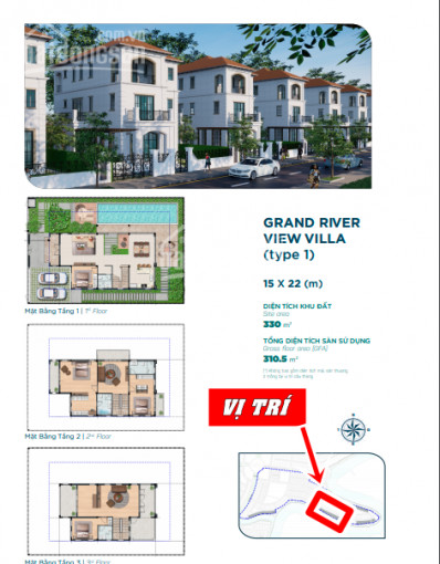 Biệt Thự đơn Lập The Elitte 2, 15x25m, View Sông Rộng, Hướng đông Nam, Giá 22,5 Tỷ 0981331145 1