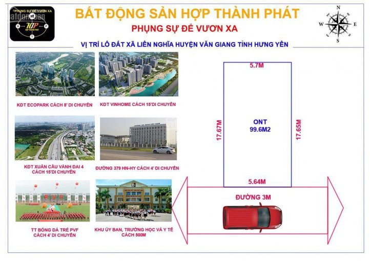 Chính Chủ Bán Nhanh 99,6m2 đất Liên Nghĩa Tiếp Giáp Dự án đô Thị Xuân Cầu 1