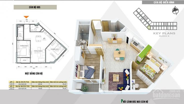 Chính Chủ Bán Nhanh Căn 2 Ngủ + 2wc, Dt=70m2 Giá 1415 Tỷ(full đồ) Chung Cư Xuân Mai Complex, Dương Nội: 0911406588 5