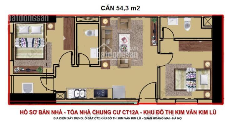 Chính Chủ Bán Nhanh Căn Góc 2 Ngủ Chung Cư Kim Văn Kim Lũ, Hoàng Mai, Hà Nội 54m2 Giá 105 Tỷ, Bao Tên 2