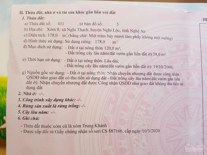 Chính Chủ Bán Nhanh đất Gần đường Quốc Gia Ven Biển Qua Cửa Lò - Nghi Lộc, Khu Vực Trục đại Lộ 72m Vinh - Cửa Lò 3