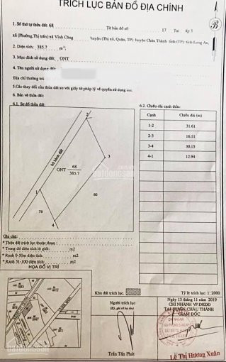 Chính Chủ Bán Nhanh đất Mặt Tiền đường Lộ Dừa ( Bê Tông 5m), Xã Vĩnh Công, Huyện Châu Thành, Long An 4