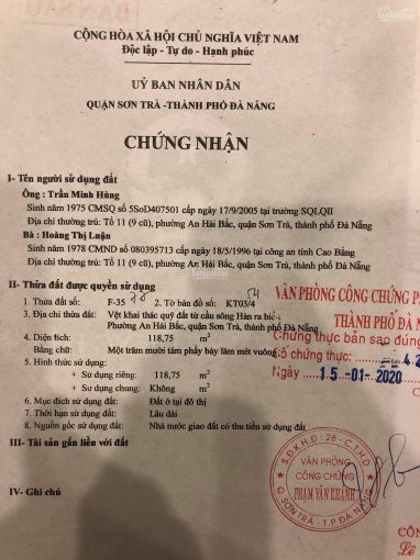 Chính Chủ Bán Nhanh đất Nguyễn Xuân Khoát, Sơn Trà, đà Nẵng 1