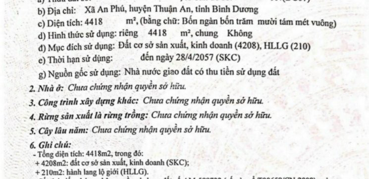 Chính Chủ Bán Nhanh đất Skc 4418m2 Vị Trí đẹp Giá Tốt Thuận An Bình Dương 2