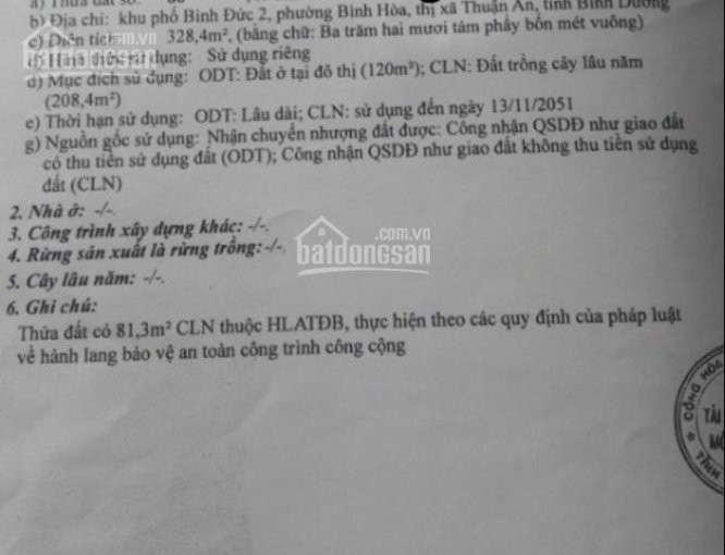 Chính Chủ Bán Nhanh Gấp Nhà Cấp 4 Thêm 12 Phòng Trọ Ngay Cầu ông Bố Dt 328m2 Mặt Tiền đường Bình Hòa 11, Tt 6 Tỷ 1