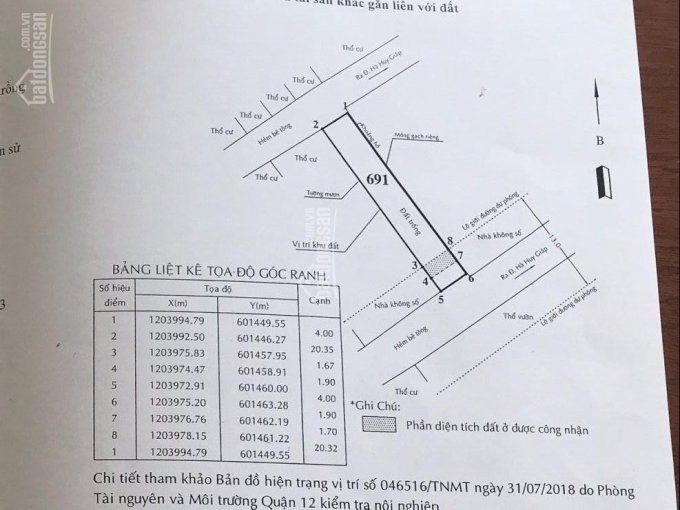 Chính Chủ Bán Nhanh Lô đất 2 Mặt Tiền Thạnh Xuân 39, Phường Thạnh Xuân, Q 12 Dt: 4x23m = 96m2, Lh 0978979072 1