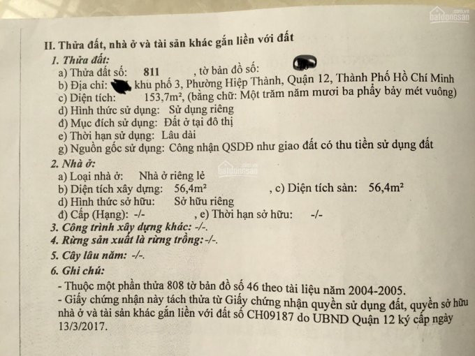 Chính Chủ Bán Nhanh Nhà Cấp 4 đường Trần Thìn Bảy, Dt 6x26m Hướng đông Nam Giá 95 Tỷ, Lh 0919147835 1