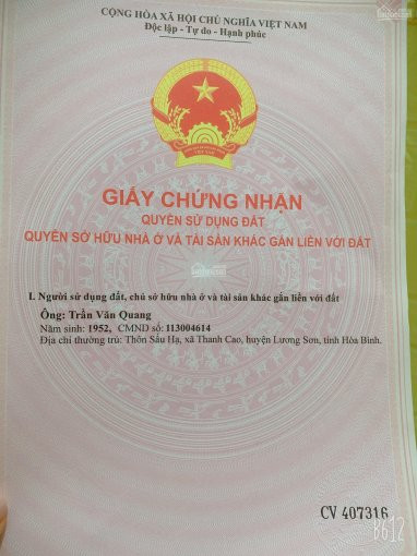 Chính Chủ Cần Bán Gấp Khu đất đồi Xã Thanh Cao, Lương Sơn, Hòa Bình, Tổng Diện Tích 5500m2 2