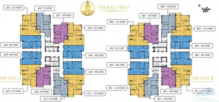 Chính Chủ Ký Trực Tiếp Cđt - Ra Hàng đợt Cuối 88m2 - Thống Nhất Complex 1