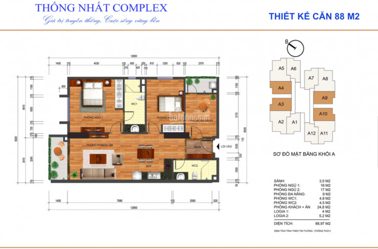 Chính Chủ Ký Trực Tiếp Cđt - Ra Hàng đợt Cuối 88m2 - Thống Nhất Complex 4