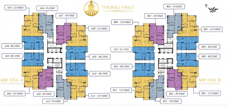 Chính Chủ Ký Trực Tiếp Cđt - Ra Hàng đợt Cuối 88m2 - Thống Nhất Complex 8