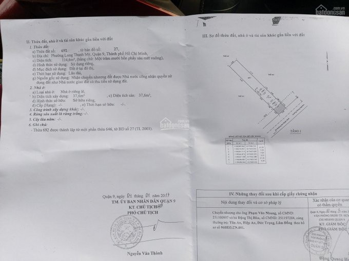 đất: đường đặng Nghiêm, P Long Thạnh Mỹ, Tp Thủ đức 7