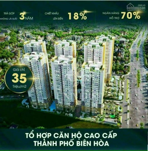 Mở Bán Căn Hộ Cao Cấp Bậc Nhât Tpbiên Hòa Hỗ Trợ ưu đãi Giá Và Tiến độ Thanh Toán , Vay 70% 1