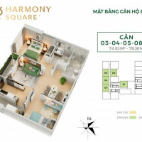 Mua Trực Tiếp Chủ đầu Tư, Harmony Square Nguyễn Tuân 75-123m2 Full Nội Thất Ls 0% 12 Tháng + Ck 3%