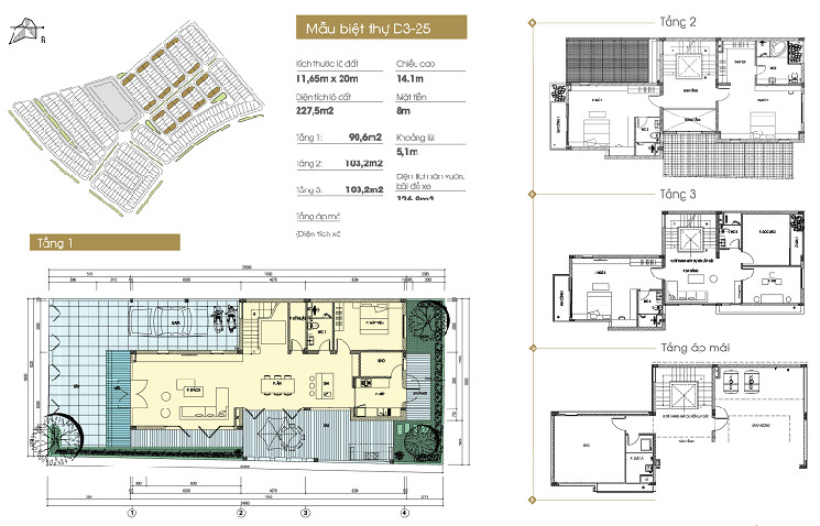 Biệt Thự An Vượng Nam Cường 225m2 đông Nam, Giá Bán 18 Tỷ 3