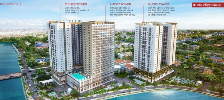 Căn Hộ Richmond City 3pn Giá 4,99 Tỷ Full Nội Thất, 2 View Cực đẹp, Vay Bank 70% 3