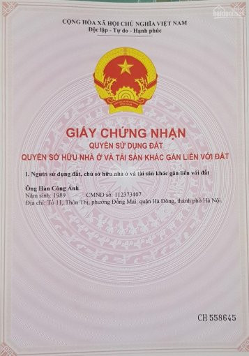 Chính Chủ Bán đất Dịch Vụ đồng Mai - Hà đông Giá Từ 500tr (ko Gcn) 5