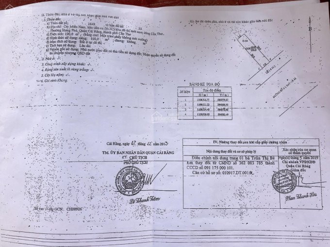 Chính Chủ Bán Nhanh Cặp Nền Mặt Tiền đường A2, Khu Hưng Phú 1, Hướng đông Nam Sổ Hồng 4