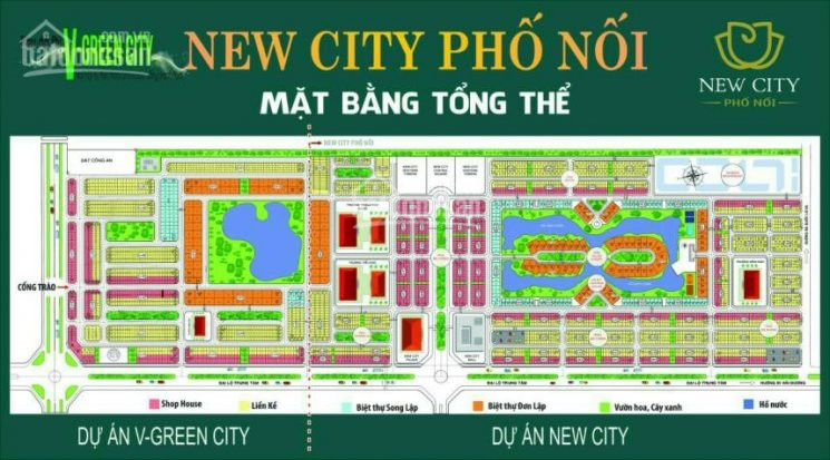 Chính Chủ Bán Nhanh đất Nền New City Phố Nối 100m2 View Trường Học 2