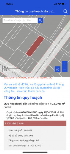 Chính Chủ Bán Nhanh đất Xã Long Phước - Tp Bà Rịa 3