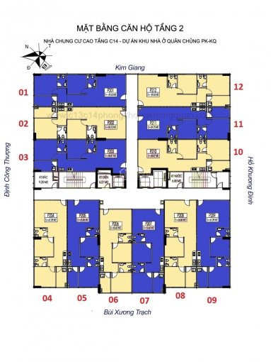 Chính Chủ Bán Nhanh Gấp Căn Hộ Chung Cư C14 Bùi Xương Trạch, Tầng 1005, Dt 65,63m2, Giá Bán 21tr/m2, 0968088365 3