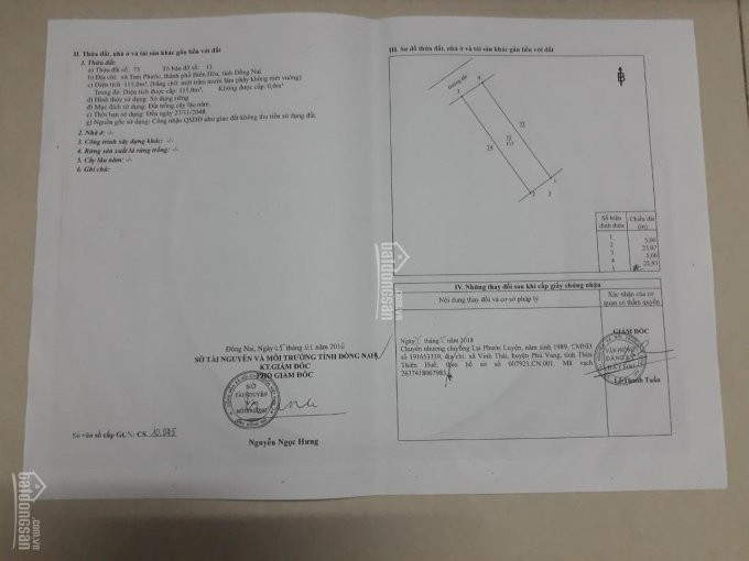 Chính Chủ Bán Nhanh Lỗ Lô đất Phường Tam Phước, Tp Biên Hoà, Giá Tốt 5