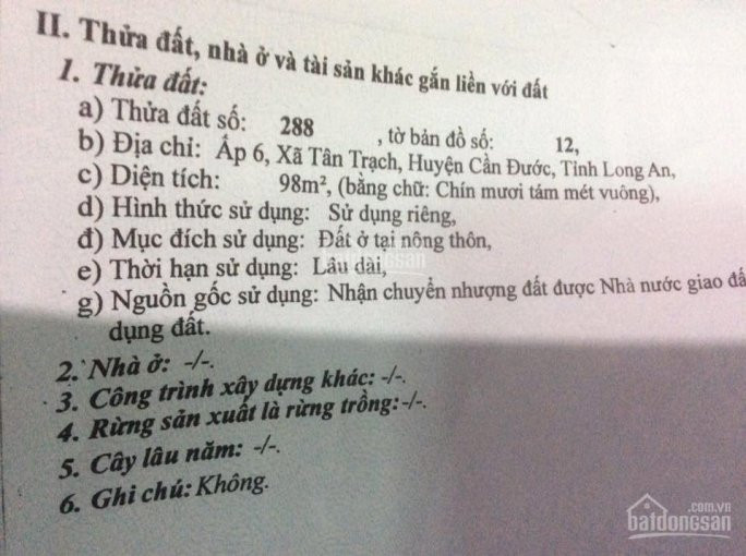 Chính Chủ Bán Nhanh Nhà 1 Trệt, 1 Lầu Long An, Huyện Cần đước, 98m2 2