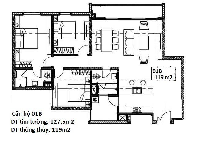 Chính Chủ Cần Bán Cắt Lỗ Căn 1101b Diện Tích 119m2,  Lh 0915386633 1