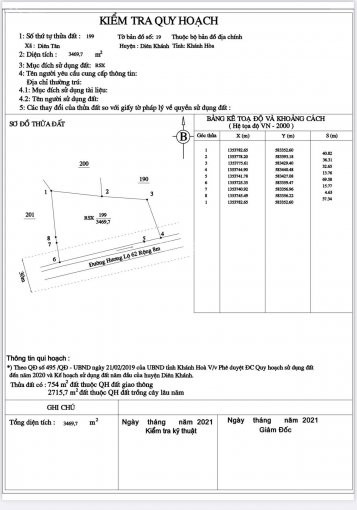 Chính Chủ Cần Bán Nhanh đất Mặt Tiền Hương Lộ 62 Duy Nhất Giá Rẻ Tại Diên Tân, Huyện Diên Khánh 2