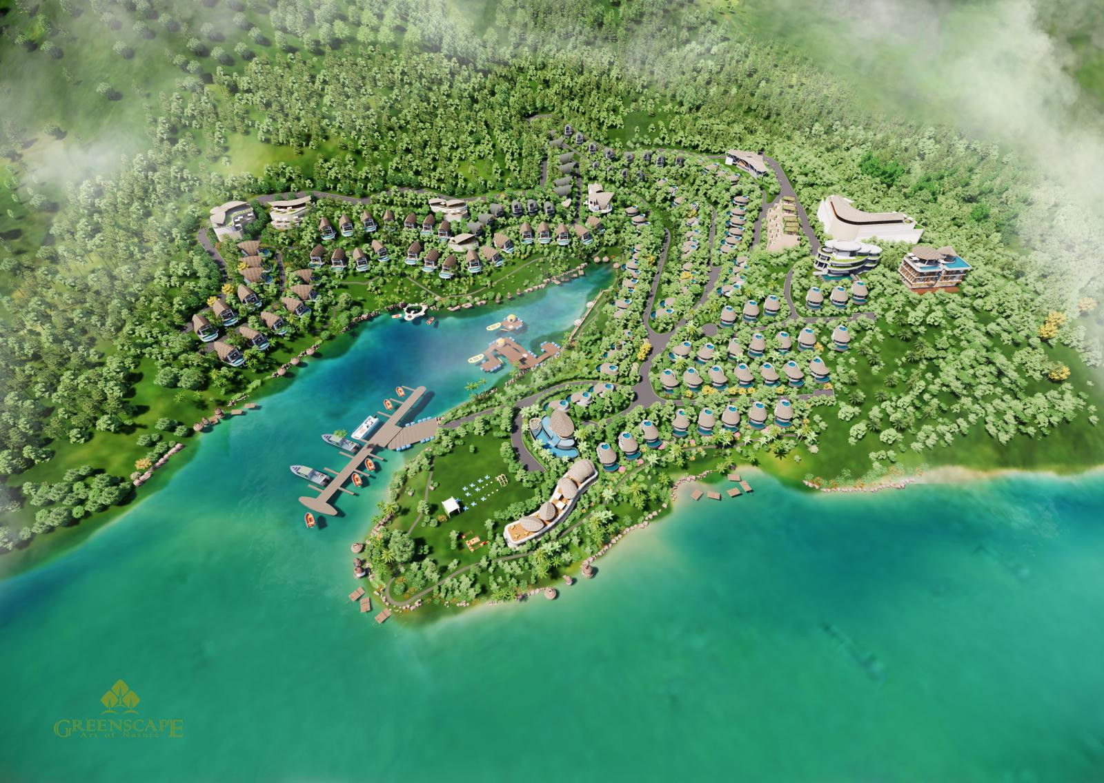 Phối cảnh tổng thể dự án Para Hills Resort Hòa Bình