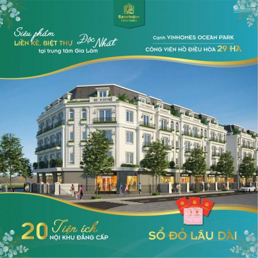 Suất Ngoại Giao Bt-lk Kđt Eurowindow Park View Tt Trâu Quỳ Gia Lâm, Cạnh Vinhomes Ocean Park 1