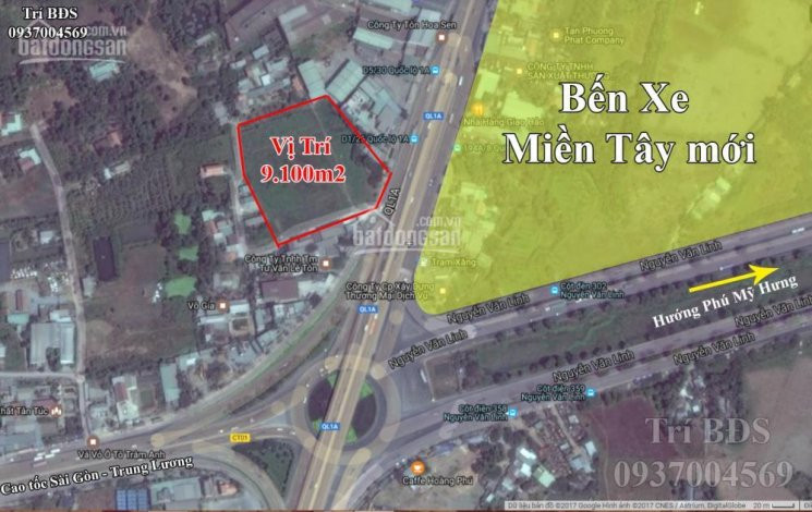 Trí Bđs đất 9100m2 Mặt Tiền Quốc Lộ 1a, Tân Túc Ngay Vòng Xoay Nguyễn Văn Linh Giá Tốt 1