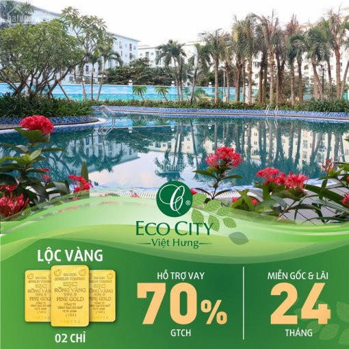 Trực Tiếp Từ Cđt Eco City Việt Hưng Bán Căn Góc 2 Pn 65m2 Full Nội Thất, Hỗ Trợ 0% Ls 2 Năm,17 Tỷ 2