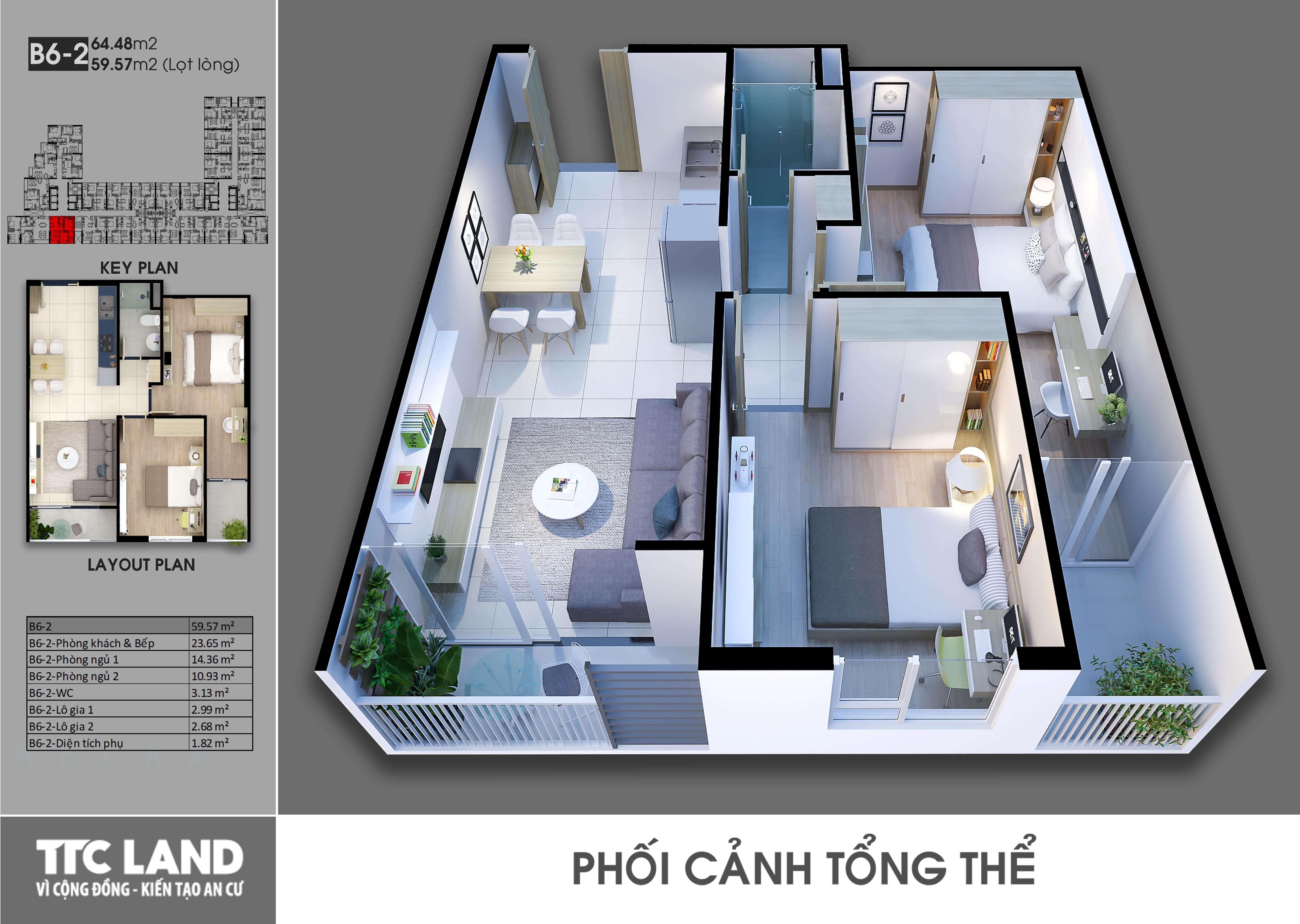 [Hàng Nóng] Chính chủ cần sang lại căn Carillon7 64m2 (2PN+1WC) chỉ 2,335 tỷ (bao full phí) 4