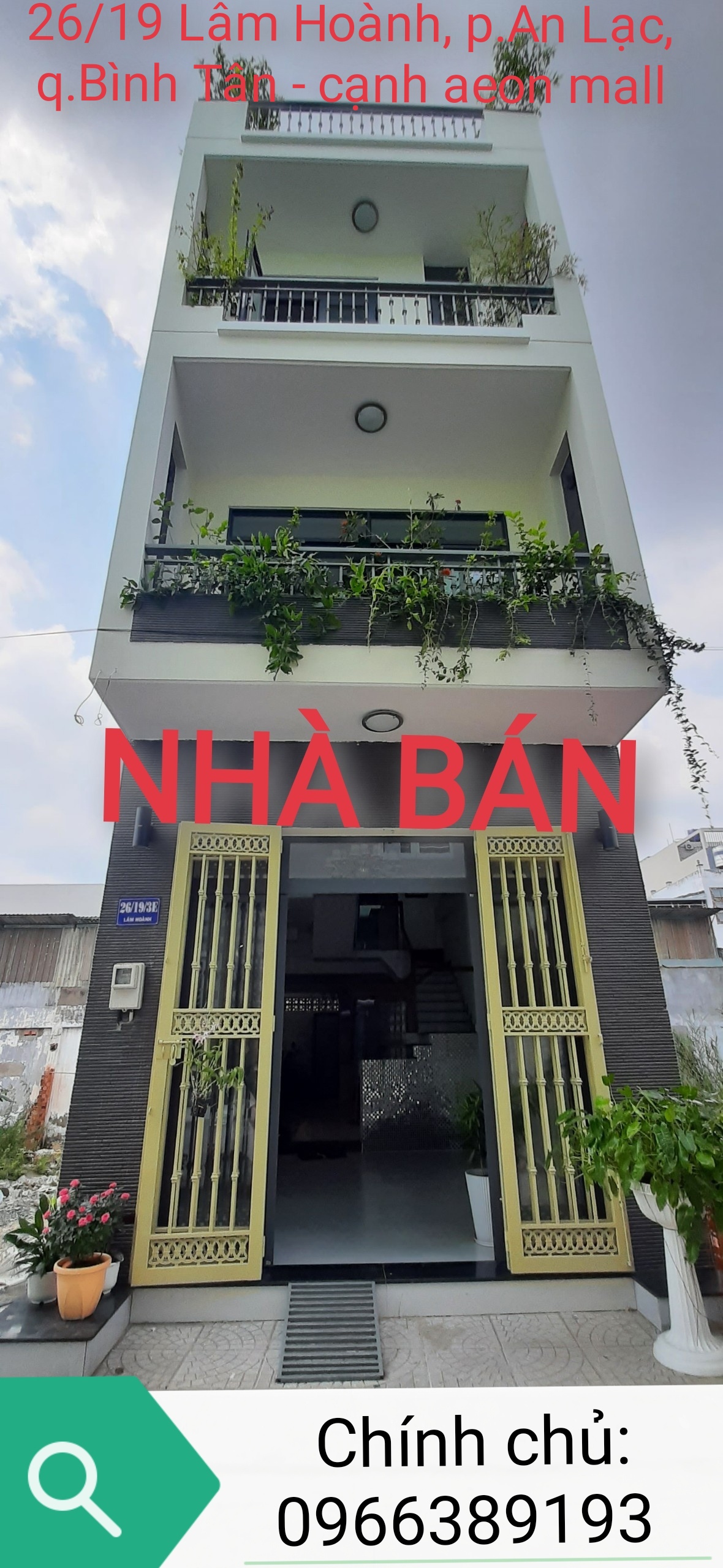 #NHÀBÌNHTÂN ngay ubnd, eaon mall Bình Tân: 4X15 mới xây lệch tầng 4 tấm