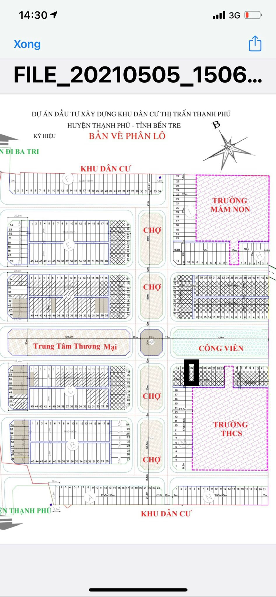 Cần bán Đất nền lô cuối đối diện công viên Thị trấn Thạnh Phú, Diện tích 111m², Giá Thương lượng - LH: 0343329019 2